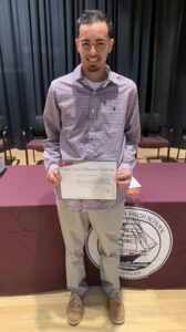 Jared Lopes, 2022 Chase Soares Memorial Scholarship